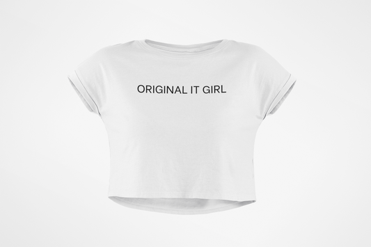 Original It Girl Women's Crop Tee, Trendy Crop Top, Stylish T-Shirt, Casual Summer Top, Gift for Fashion Lovers